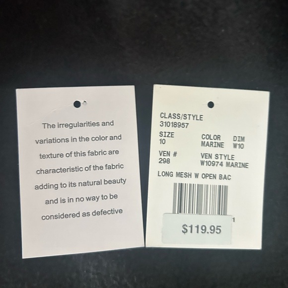 David’s Bridal bridesmaid dress, Marine size 10. - Picture 4 of 6